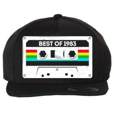 Best Of 1983 Retro 40th Birthday Mixtape Wool Snapback Cap