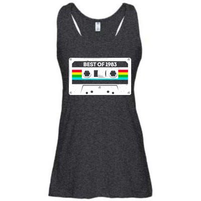 Best Of 1983 Retro 40th Birthday Mixtape Ladies Essential Flowy Tank