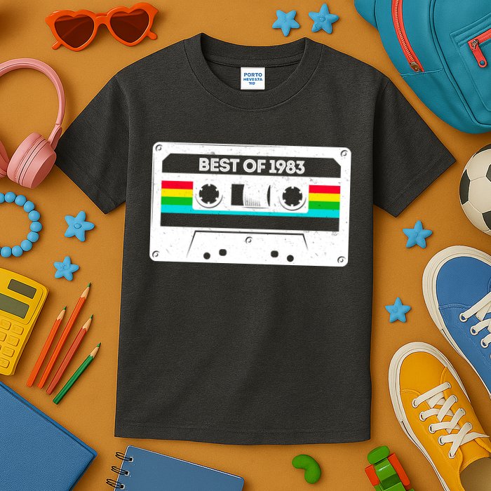 Best Of 1983 Retro 40th Birthday Mixtape Kids T-Shirt