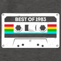 Best Of 1983 Retro 40th Birthday Mixtape Vector Backpack