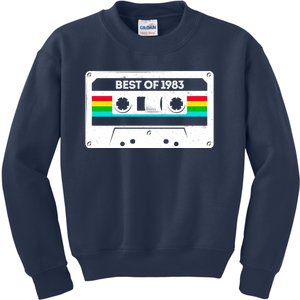 Best Of 1983 Retro 40th Birthday Mixtape Kids Sweatshirt