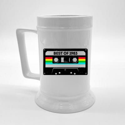 Best Of 1983 Retro 40th Birthday Mixtape Beer Stein