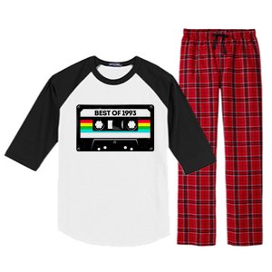 Best Of 1993 Retro 30th Birthday Mixtape Raglan Sleeve Pajama Set