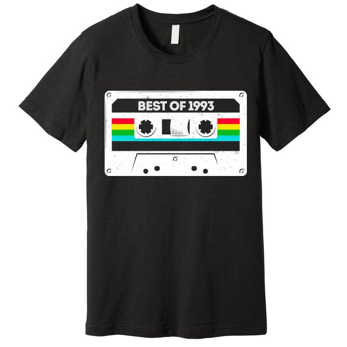 Best Of 1993 Retro 30th Birthday Mixtape Premium T-Shirt
