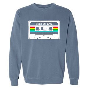 Best Of 1993 Retro 30th Birthday Mixtape Garment-Dyed Sweatshirt