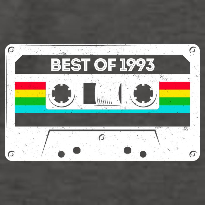 Best Of 1993 Retro 30th Birthday Mixtape Vector Backpack