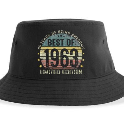 Best Of 1963 60 Years Old 60th Birthday Gifts For Sustainable Bucket Hat