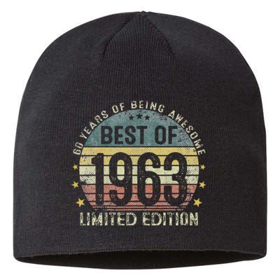 Best Of 1963 60 Years Old 60th Birthday Gifts For Sustainable Beanie