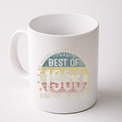 Best Of 1963 60 Years Old 60th Birthday Gifts For Coffee Mug