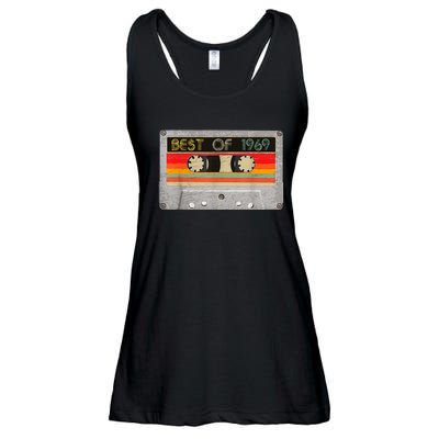 Best Of 1969 54th Birthday Gift Cassette Tape Vintage Ladies Essential Flowy Tank