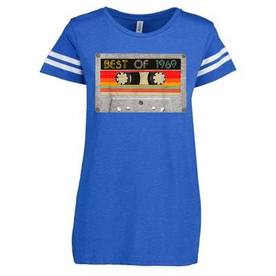 Best Of 1969 54th Birthday Gift Cassette Tape Vintage Enza Ladies Jersey Football T-Shirt