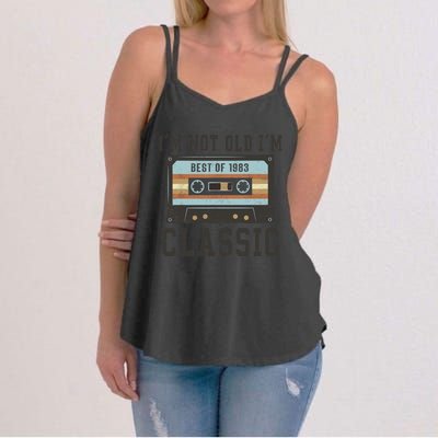 Best Of 1983 40th Birthday Gifts BDay 40 Birthday Women's Strappy Tank