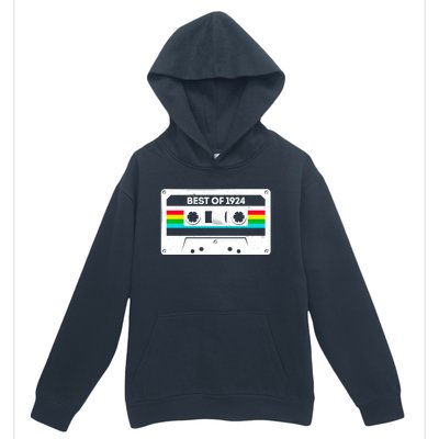 Best Of 1924 Retro 100th Birthday Mixtape Urban Pullover Hoodie