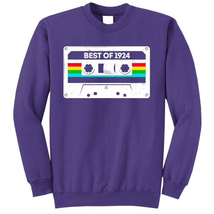 Best Of 1924 Retro 100th Birthday Mixtape Sweatshirt