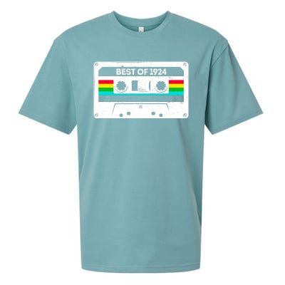 Best Of 1924 Retro 100th Birthday Mixtape Sueded Cloud Jersey T-Shirt