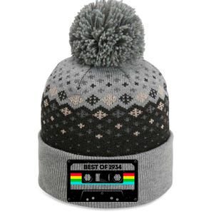 Best Of 1934 Retro 90th Birthday Mixtape The Baniff Cuffed Pom Beanie