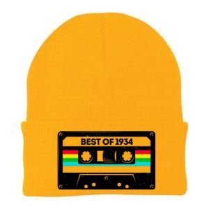 Best Of 1934 Retro 90th Birthday Mixtape Knit Cap Winter Beanie