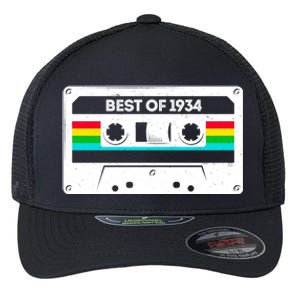 Best Of 1934 Retro 90th Birthday Mixtape Flexfit Unipanel Trucker Cap