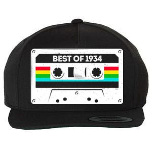 Best Of 1934 Retro 90th Birthday Mixtape Wool Snapback Cap