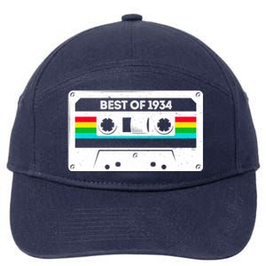 Best Of 1934 Retro 90th Birthday Mixtape 7-Panel Snapback Hat