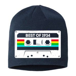 Best Of 1934 Retro 90th Birthday Mixtape Sustainable Beanie