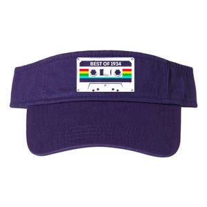 Best Of 1934 Retro 90th Birthday Mixtape Valucap Bio-Washed Visor