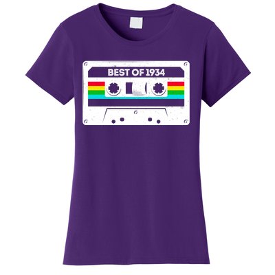 Best Of 1934 Retro 90th Birthday Mixtape Women's T-Shirt