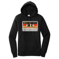 Best Of 1977 46th Birthday Gift Cassette Tape Vintage Women's Pullover Hoodie