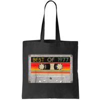 Best Of 1977 46th Birthday Gift Cassette Tape Vintage Tote Bag