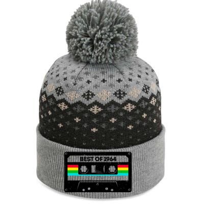 Best Of 1964 Retro 60th Birthday Mixtape The Baniff Cuffed Pom Beanie