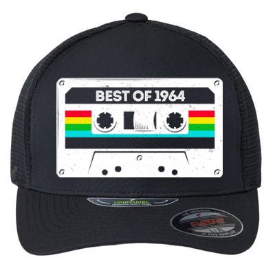 Best Of 1964 Retro 60th Birthday Mixtape Flexfit Unipanel Trucker Cap