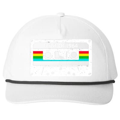 Best Of 1964 Retro 60th Birthday Mixtape Snapback Five-Panel Rope Hat