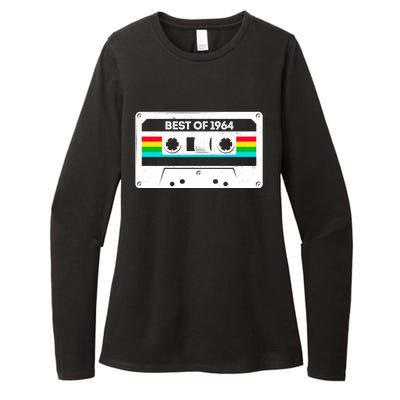 Best Of 1964 Retro 60th Birthday Mixtape Womens CVC Long Sleeve Shirt