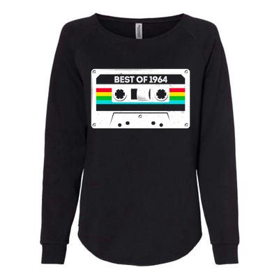 Best Of 1964 Retro 60th Birthday Mixtape Womens California Wash Sweatshirt