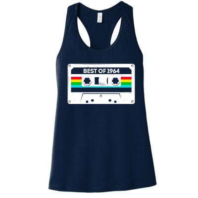 Best Of 1964 Retro 60th Birthday Mixtape Women's Racerback Tank