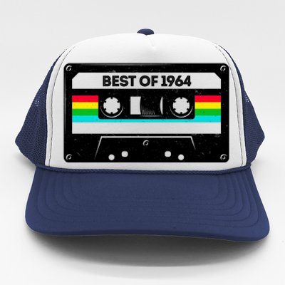 Best Of 1964 Retro 60th Birthday Mixtape Trucker Hat