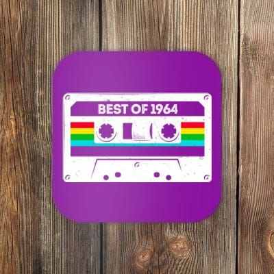 Best Of 1964 Retro 60th Birthday Mixtape Coaster