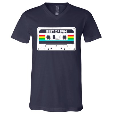 Best Of 1984 Retro 40th Birthday Mixtape V-Neck T-Shirt