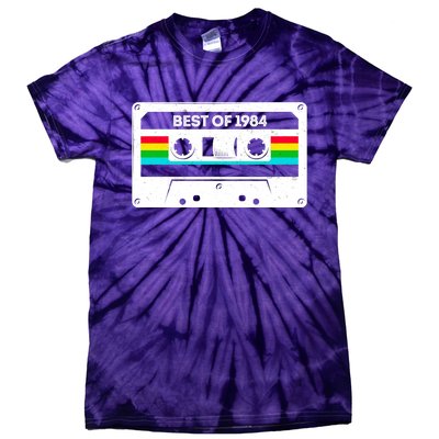 Best Of 1984 Retro 40th Birthday Mixtape Tie-Dye T-Shirt