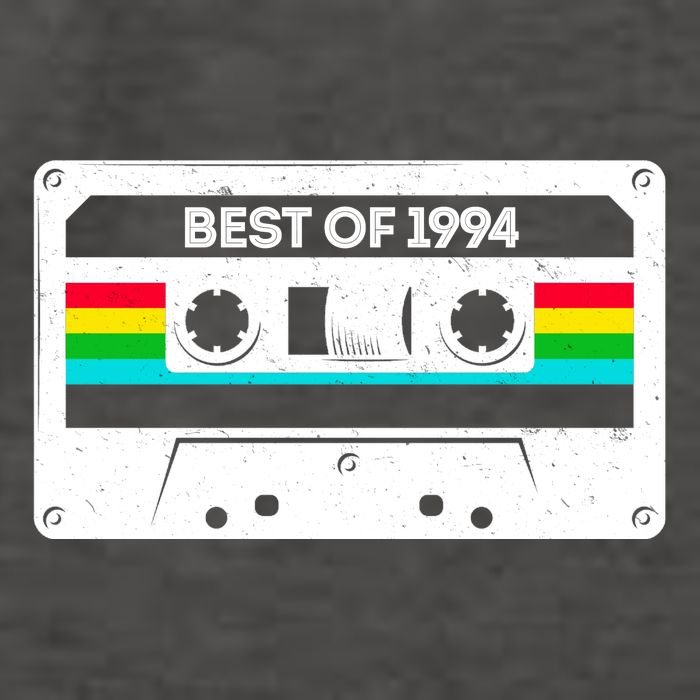 Best Of 1994 Retro 30th Birthday Mixtape Vector Backpack