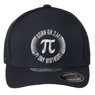 Born On 3 14 Pi Day Birthday March 14th Birthday Great Gift Flexfit Unipanel Trucker Cap