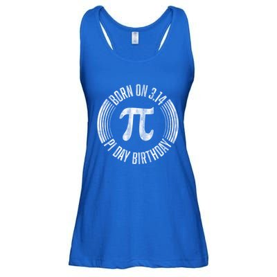 Born On 3 14 Pi Day Birthday March 14th Birthday Great Gift Ladies Essential Flowy Tank