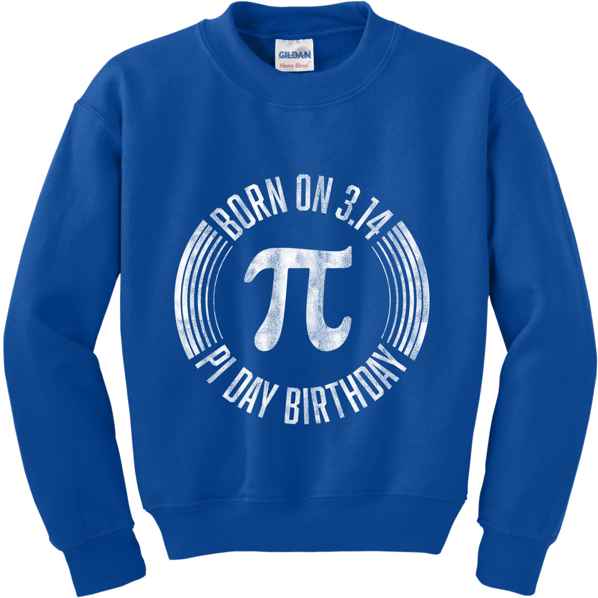 Born On 3 14 Pi Day Birthday March 14th Birthday Great Gift Kids Sweatshirt