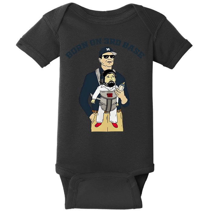 Born On 3rd Base Baby Bodysuit