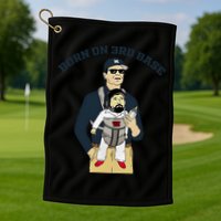 Born On 3rd Base Golf Towel