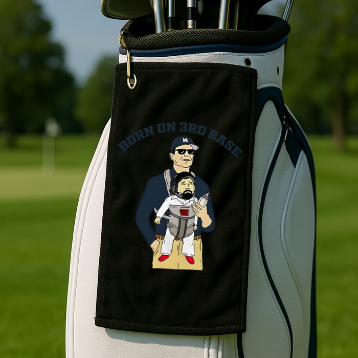 Born On 3rd Base Golf Towel