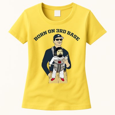 Born On 3rd Base Womens T-Shirt