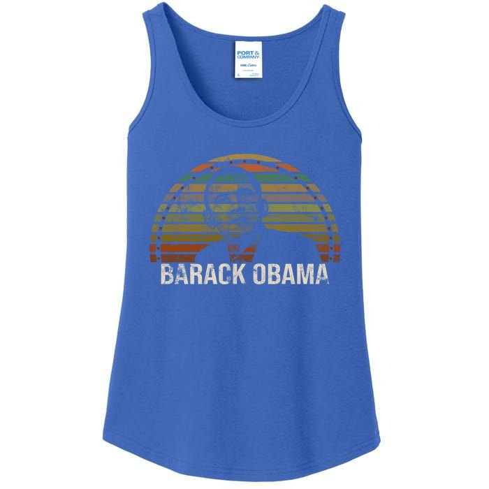 Barack Obama 44th Usa President Vintage Gift Ladies Essential Tank