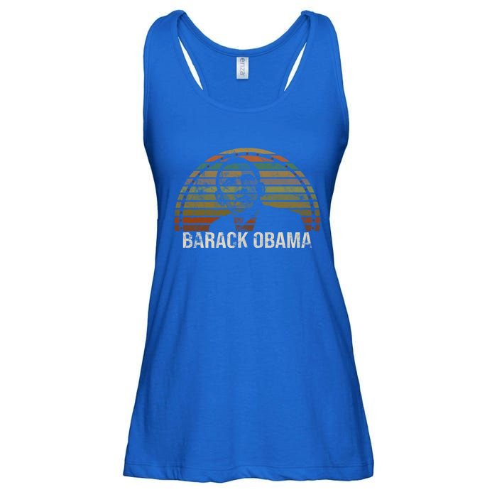 Barack Obama 44th Usa President Vintage Gift Ladies Essential Flowy Tank