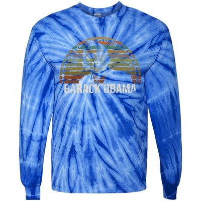 Barack Obama 44th Usa President Vintage Gift Tie-Dye Long Sleeve Shirt